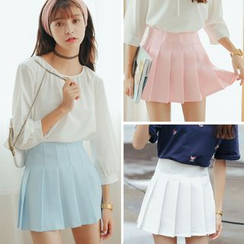 Porta - Pleated Mini Skirt Porta - Pleated Mini Skirt