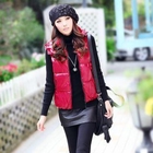 Meteshow - Detachable-Hooded Wet-Look Padded Vest