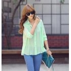 REDOPIN - Chiffon Accordion-Pleat Blouse