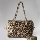 Moonbasa - Studded Leopard-Print Shoulder Bag