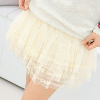 Layered Tulle Miniskirt