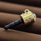 MURATI - Rhinestone Accent Mobile Earphone Jack Plug