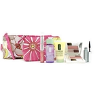 Clinique - Travel Set: MU Remover 50ml + DDML 30ml + Mascara + Eye Shadow Duo + Lip Gloss #10 + 2 Bag