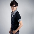 Sha 2 Shop - Inset Check Shirt V-Neck Short-Sleeve Sweater
