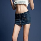 Othermix - Zip-Front Denim Skort