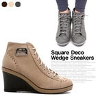 Karasinkko - Lace-Up Sneaker Wedges