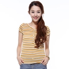 O.SA - Short-Sleeve Striped Henley