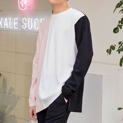 GERIO - Three-Tone Long-Sleeved Top GERIO - Three-Tone Long-Sleeved Top