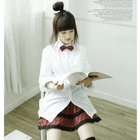 Dodostyle - Lace Trim Check Skirt