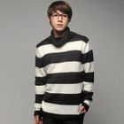 SLIM&FIT - Turtleneck Striped Sweater
