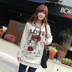 CLICK - Hooded Print Pullover
