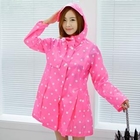 SUVINSHOP - Polka-Dot Patterned Rain Coat