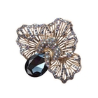Briolette - Crystal Drop Accent Brooch