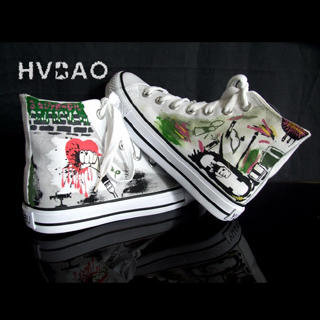 'Graffiti' High-Top Sneakers