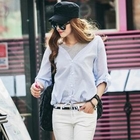 Propose - Drawstring-Hem Hooded Shirt