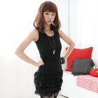59 Seconds - Lace Layered Tank Dress