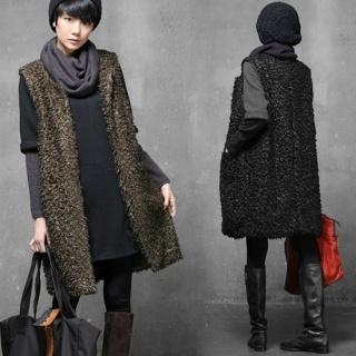 Fleece Long Vest