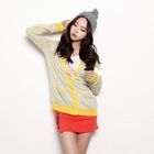 kenzi w - V-Neck Stripe Cardigan