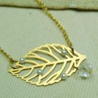 MyLittleThing - Golden Leaf Short Necklace
