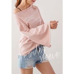 REDOPIN - Boat-Neck Striped Top REDOPIN - Boat-Neck Striped Top