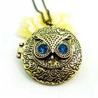 Owl Little Photo Album Necklace -Copper Owl Little Photo Album Necklace -Copper