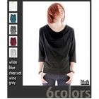 Full Life - 3/4-Sleeve Cowl-Neck Top