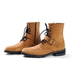 deepstyle - Genuine Leather Lace-Up Boots