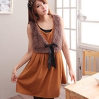 CatWorld - Inset Furry Vest Sleeveless Dress