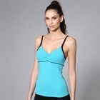 Almaz.C Active - Sleeveless Contrast-Trim Empire Top