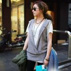 PIPPIN - Sleeveless Hooded Knit Top