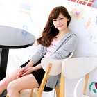 Tokyo Fashion - Drawstring-Waist Hooded Cardigan