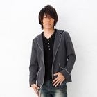 BLACK ASUKA - Contrast-Trim Hooded Jacket