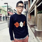 MITOSHOP - Diamond Print Knit Sweater