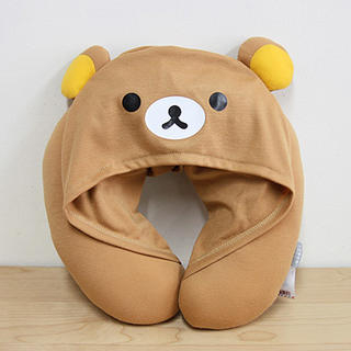 Rilakkuma Neck Cushion with Hood
