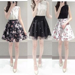 EFO - Mock Two-Piece Sleeveless Dress EFO - Mock Two-Piece Sleeveless Dress
