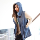 BBon-J - Faux-Shearling Lined Denim Zip Vest