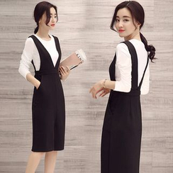 Angel Shine - V-Neck Jumper Dress Angel Shine - V-Neck Jumper Dress