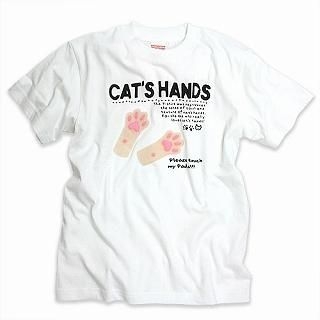 Print Crewneck Tee - 'Cat's Hands' Print Crewneck Tee - 'Cat's Hands'