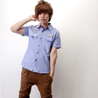 SeventyAge - Badge Accent Short-Sleeve Shirt