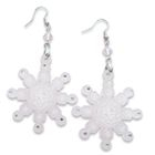 Sweet & Co. - Sweet&Co. White Snow Flurry Swarovski Crystal Earrings