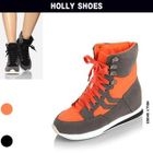 Holly Shoes - Faux-Suede High-Top Sneakers