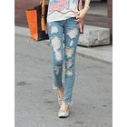 REDOPIN - Distressed Blue Jeans