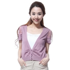 O.SA - Lace-Panel Shirred Cardigan