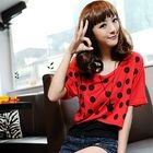 59 Seconds - Set: Dotted Cropped Top + Ribbed Tank Top