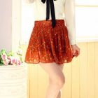 Tokyo Fashion - Floral Print Pleated Chiffon Skirt