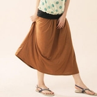 CatWorld - Elastic-Waist Long Skirt