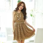 Tokyo Fashion - Dotted Sleeveless Chiffon Dress