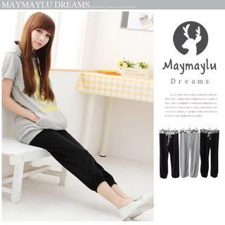 Drawstring-Waist Capri Pants Drawstring-Waist Capri Pants