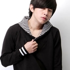 SeventyAge - Shawl-Collar Striped-Trim Knit Top