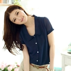 Tokyo Fashion - Layered Collar Chiffon Blouse